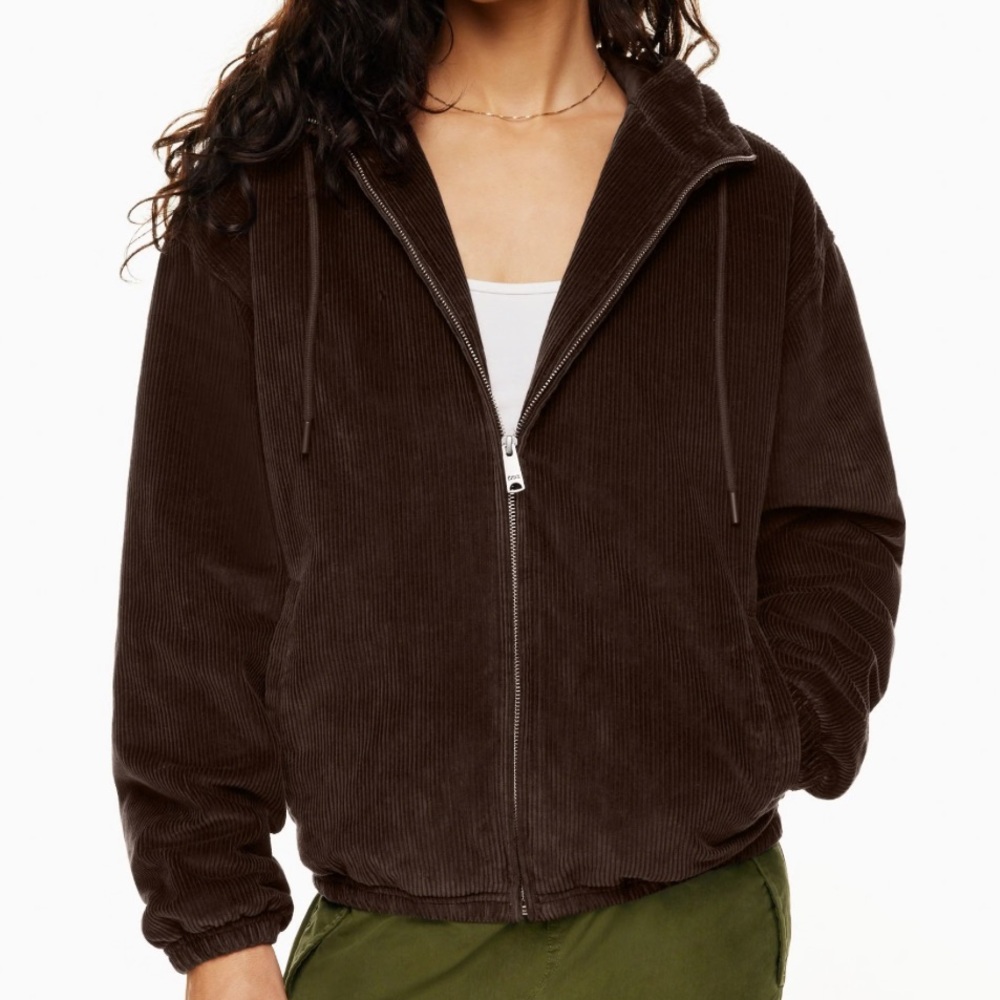 TNA Aritzia Morrison Corduroy Jacket - Mocha Brown